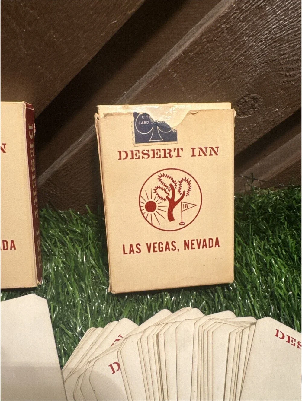 VTG Desert Inn Las Vegas 2 Deck Cards Cancelled Golf Logo